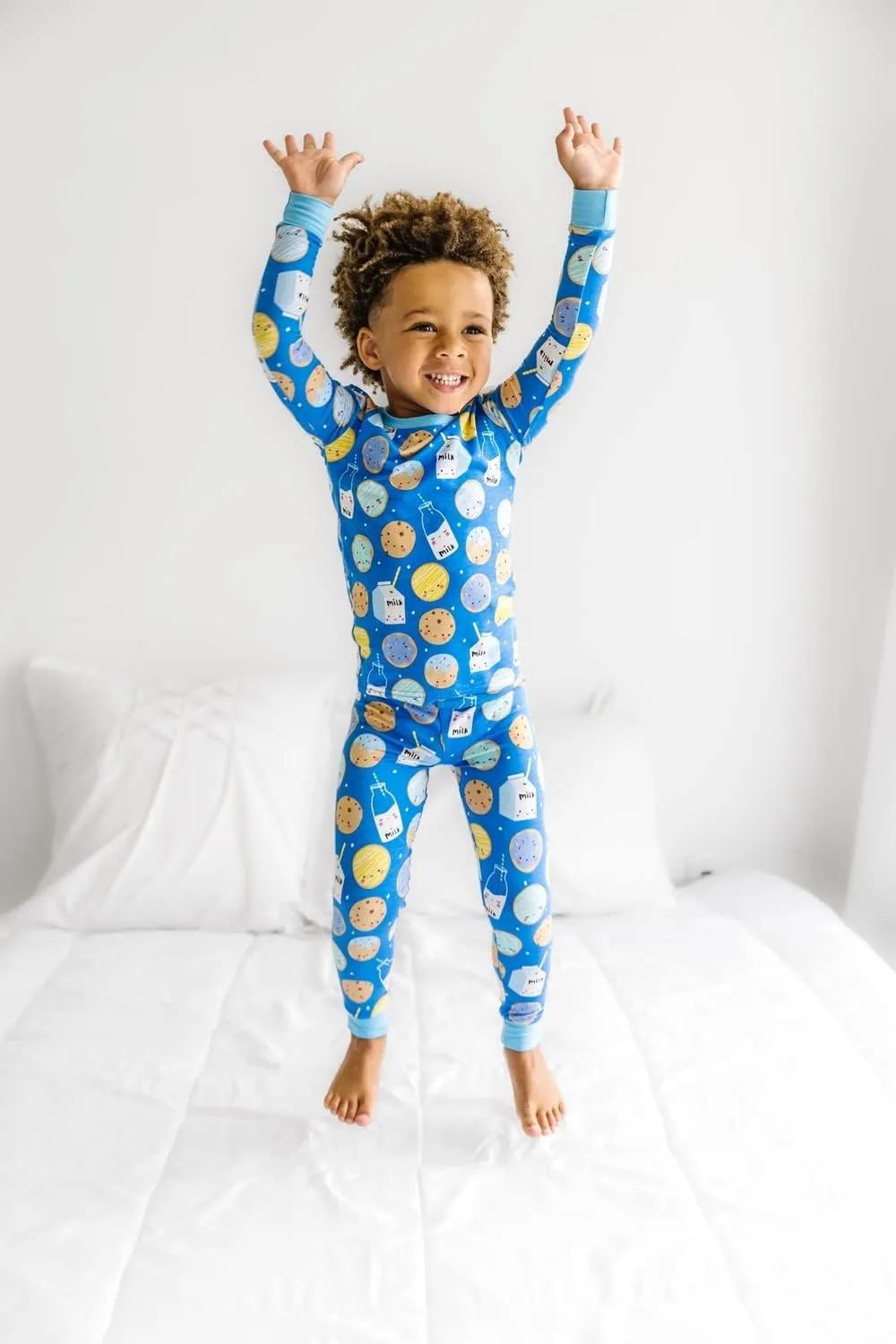 Little Sleepies Two-Piece Pajama Set for Boys & Girls, Soft Viscose from Bamboo, Snug Matching Family PJs, Toddler to Teen