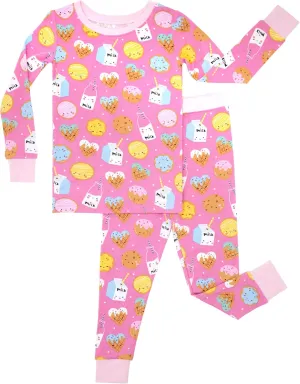 Little Sleepies Two-Piece Pajama Set for Boys & Girls, Soft Viscose from Bamboo, Snug Matching Family PJs, Toddler to Teen