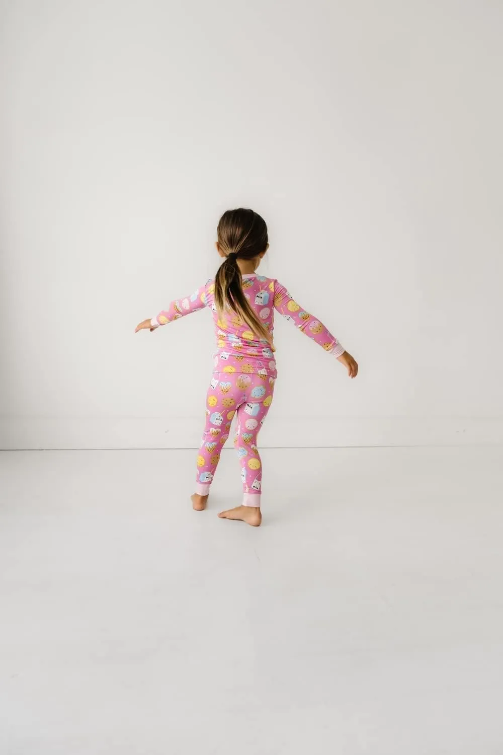 Little Sleepies Two-Piece Pajama Set for Boys & Girls, Soft Viscose from Bamboo, Snug Matching Family PJs, Toddler to Teen