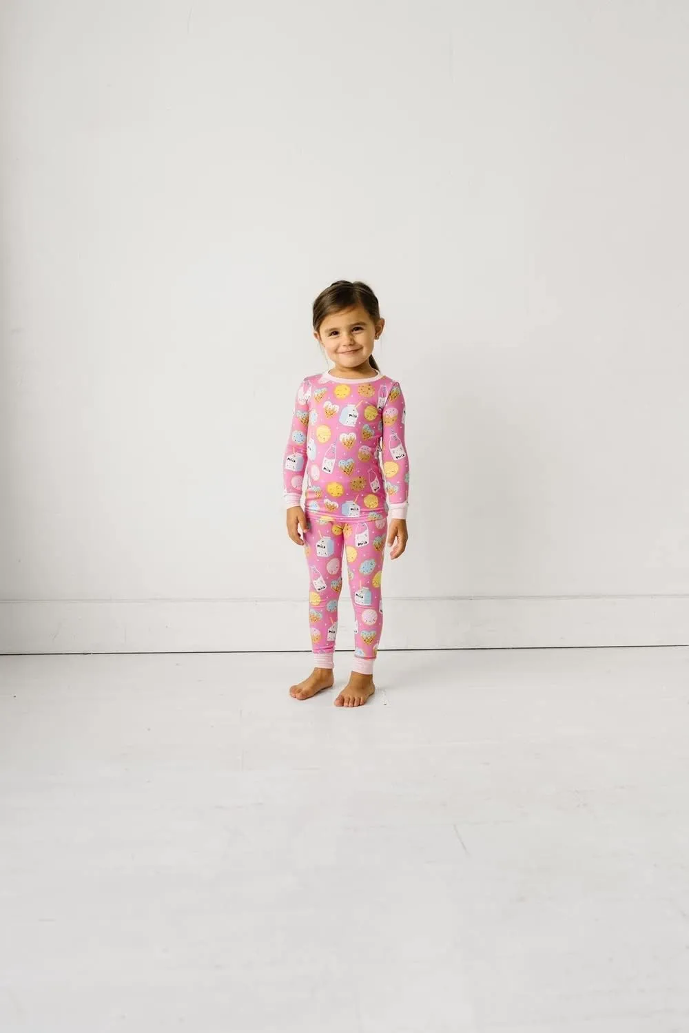 Little Sleepies Two-Piece Pajama Set for Boys & Girls, Soft Viscose from Bamboo, Snug Matching Family PJs, Toddler to Teen