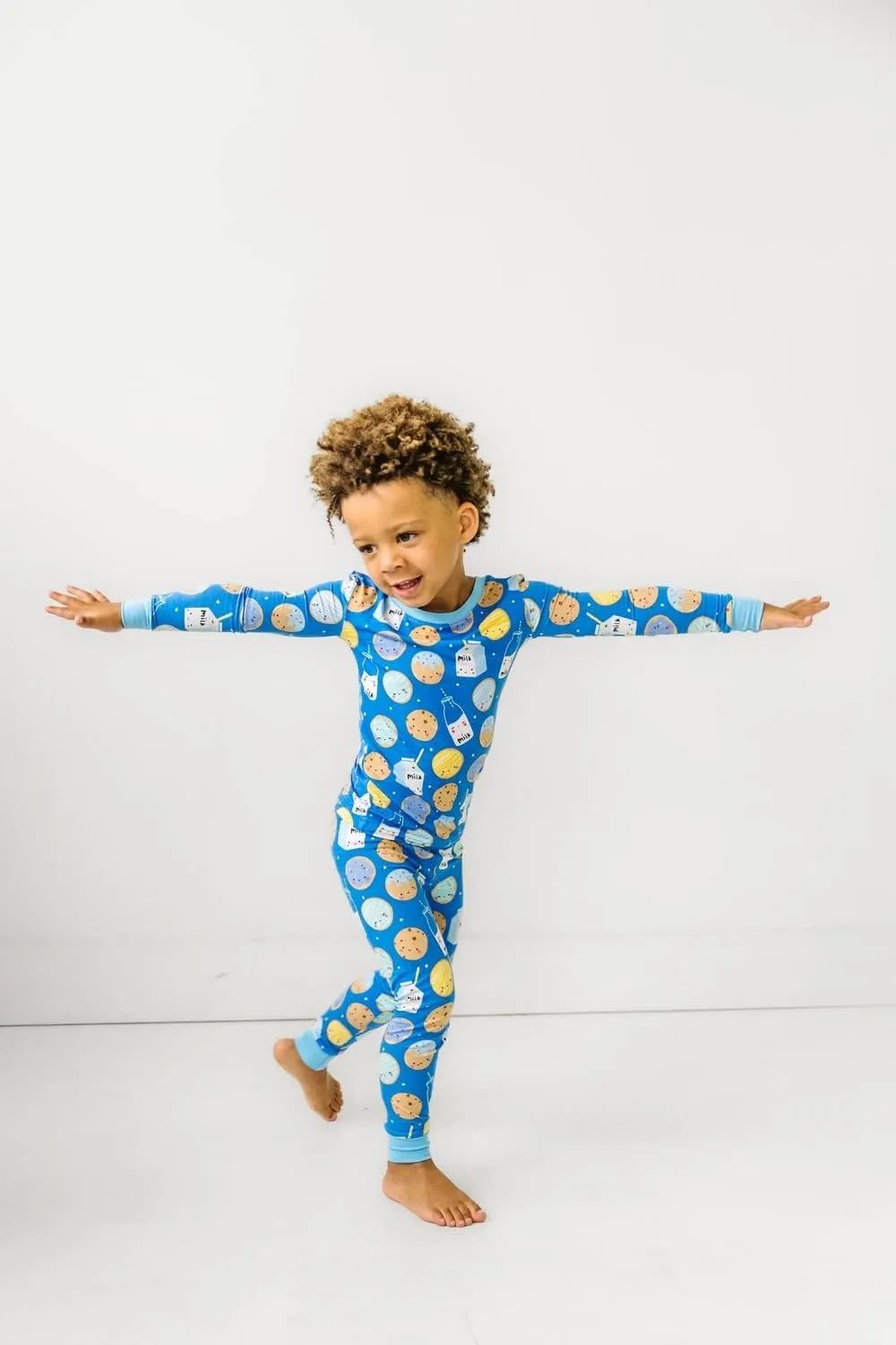 Little Sleepies Two-Piece Pajama Set for Boys & Girls, Soft Viscose from Bamboo, Snug Matching Family PJs, Toddler to Teen