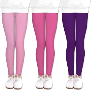 LUOUSE Girls' Leggings Full Length Comfy Pants Trousers 4-13 Years