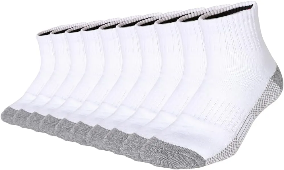 Men’s 10Pack Athletic Socks,Comfy Cotton Full Cushion Casual Ankle Socks