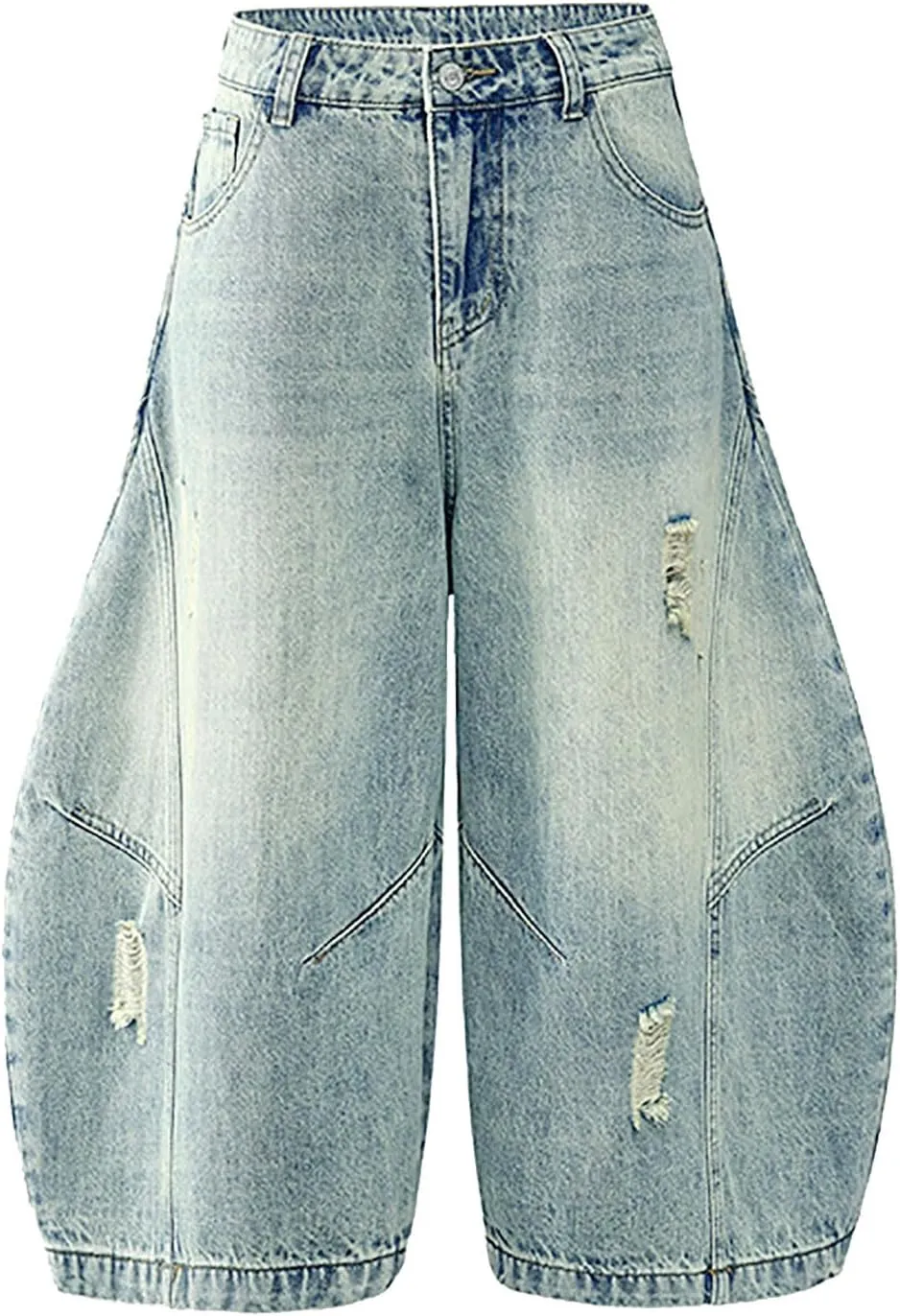 Mens Baggy Jean Shorts Loose Fit Below Knee Denim Shorts Summer Casual Aesthetic Pants Trendy Outfits