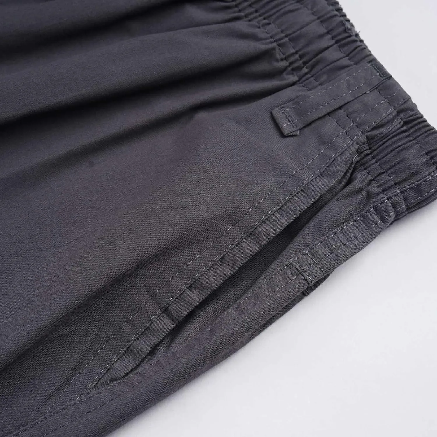 Men's Breathable Comfy Cotton Pants Elastic Waist Comfy Straight-Fit Sweatpants Fashion Casual Cargo Pants Multi Pockets