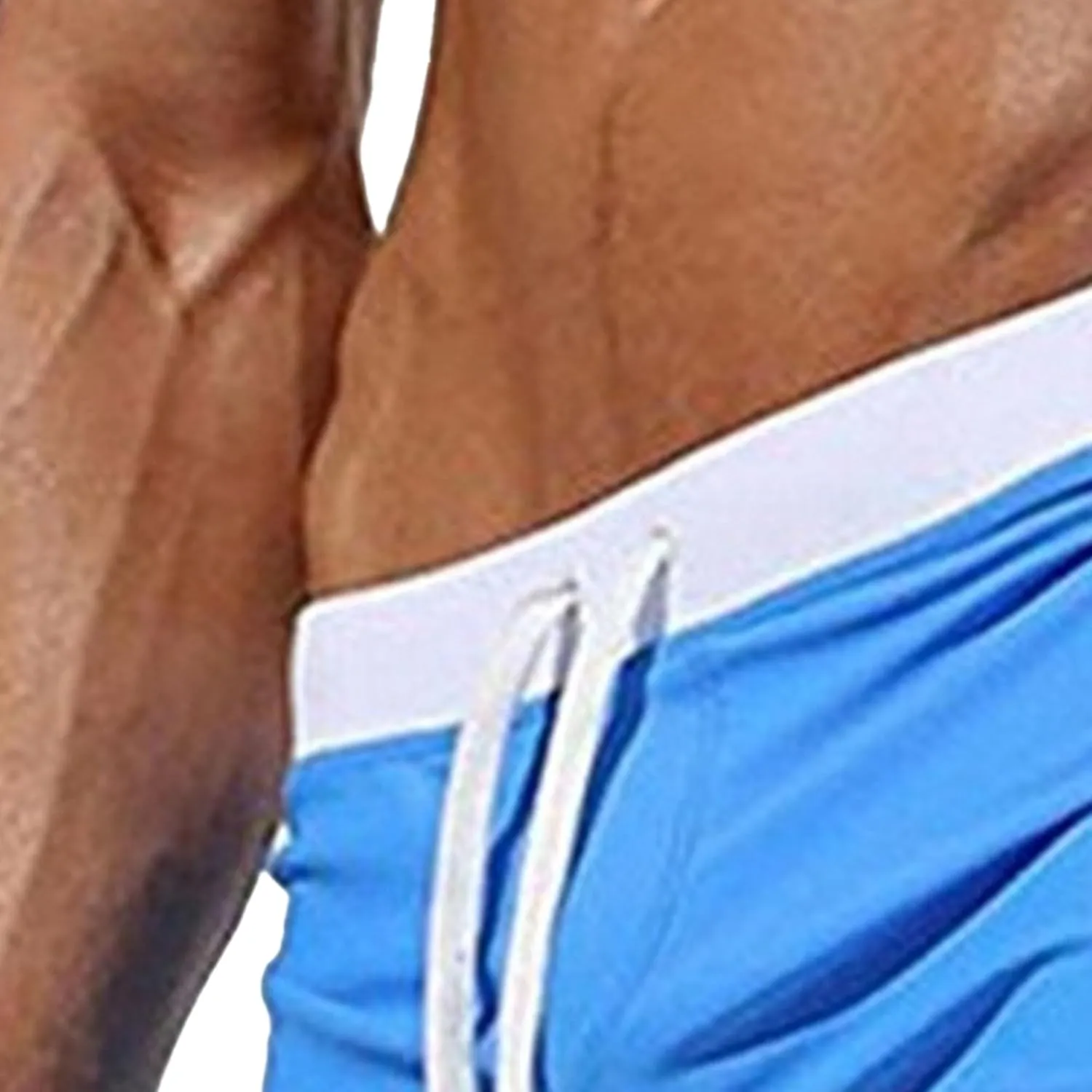 Men's Slim Square Leg Swim Briefs Side Split Quick Drying Beach Swim Trunks Athletic Swimwear Surf Bathing Suit