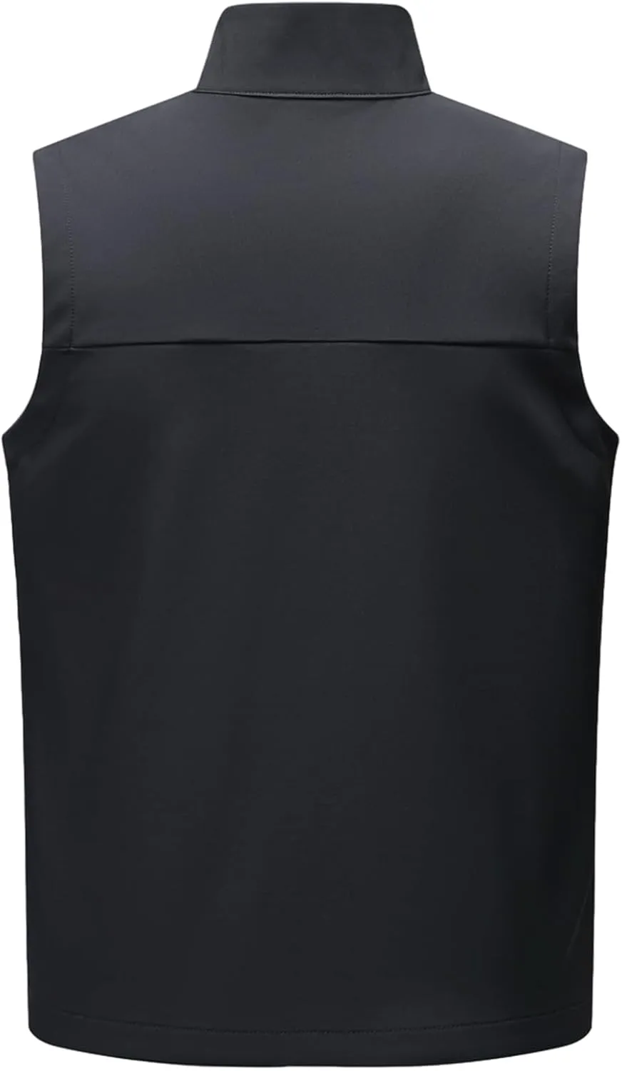 Men's Soft Shell Vest Windproof Outerwear Vest Warm Inner Fleece Vest Waterproof Sleeveless Jacket