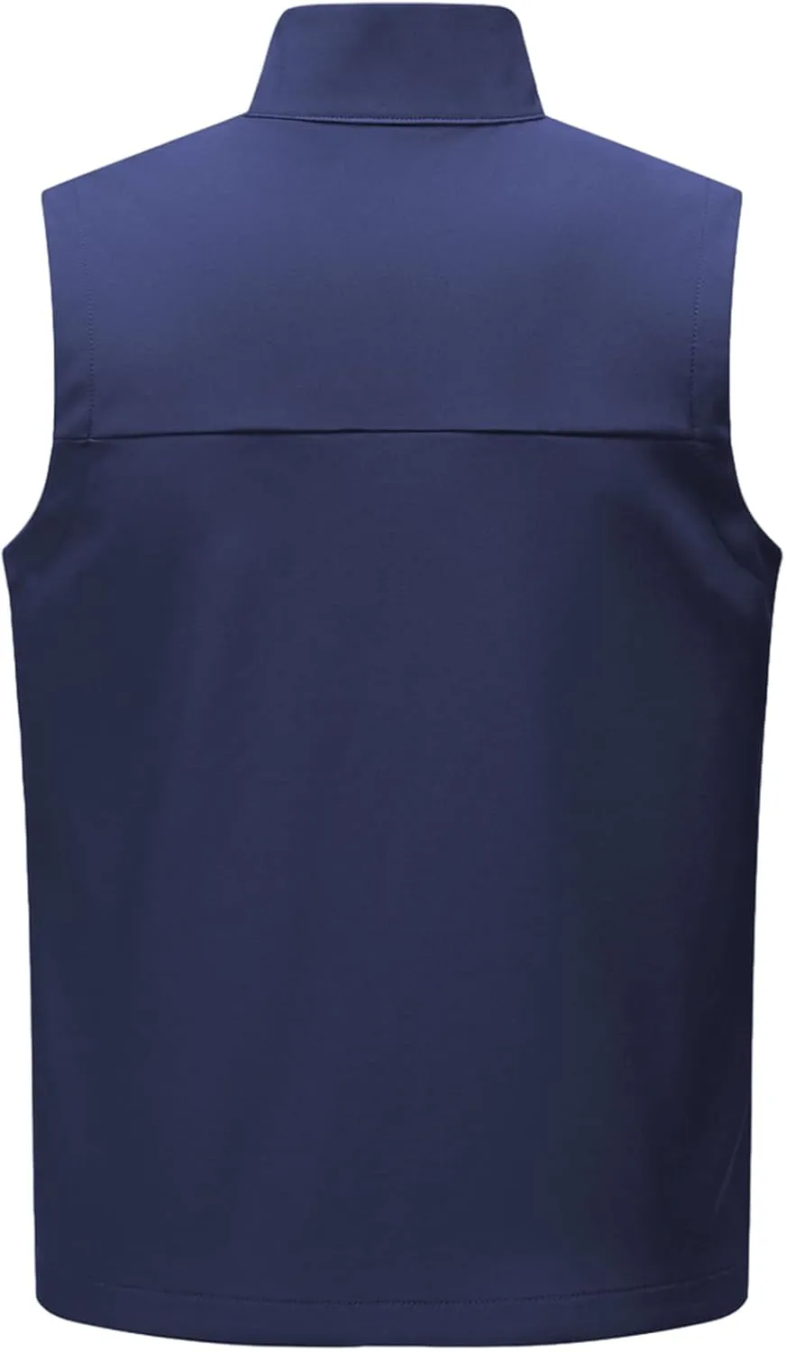 Men's Soft Shell Vest Windproof Outerwear Vest Warm Inner Fleece Vest Waterproof Sleeveless Jacket