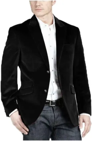 Mens Velvet Blazer Jacket Slim Fit Jacket Sport Coat Fashion Tuxedo for Men Party JJK008