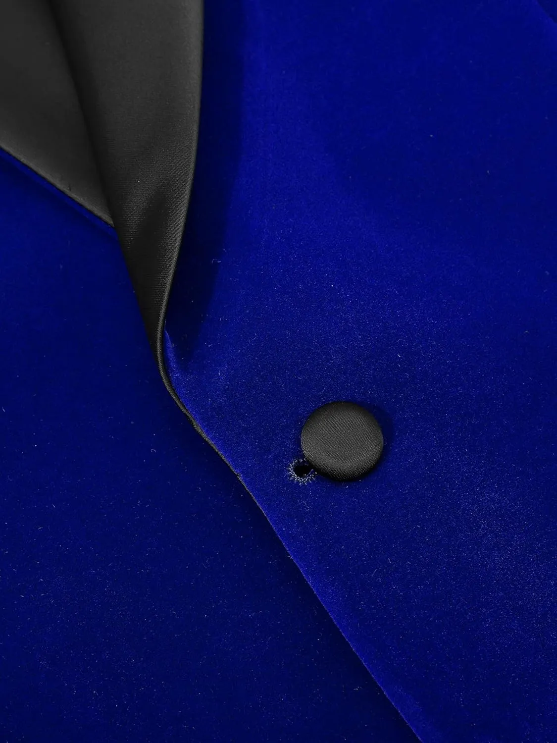 Mens Velvet Suit Jacket Tuxedo Blazer Slim Fit Shawl Lapel Black Tie and Dark Pattern for Prom Wedding Business Dinner