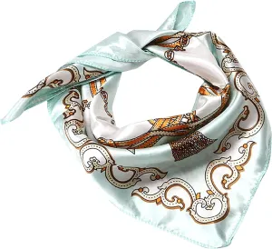 Mulberr𝐲 Silk Scarf Lightweight Neckerchief Women Men Small Square Digital Printed Scarves (multicolor4, One Size)