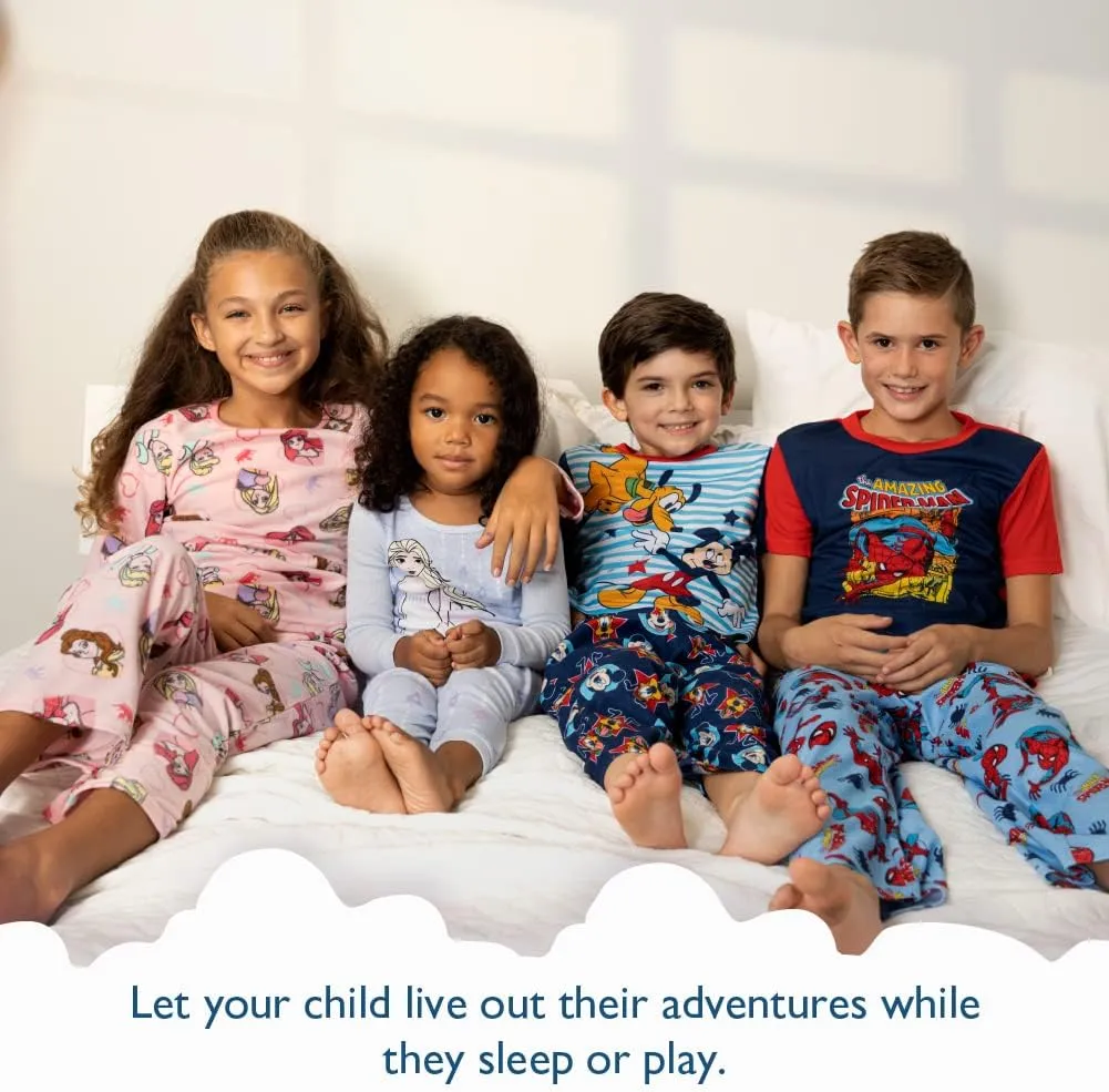 Nickelodeon Paw Patrol | Baby Shark | Blue's Clues & You 4-Piece Snug-fit Cotton Pajama Set, Soft & Cute for Kids