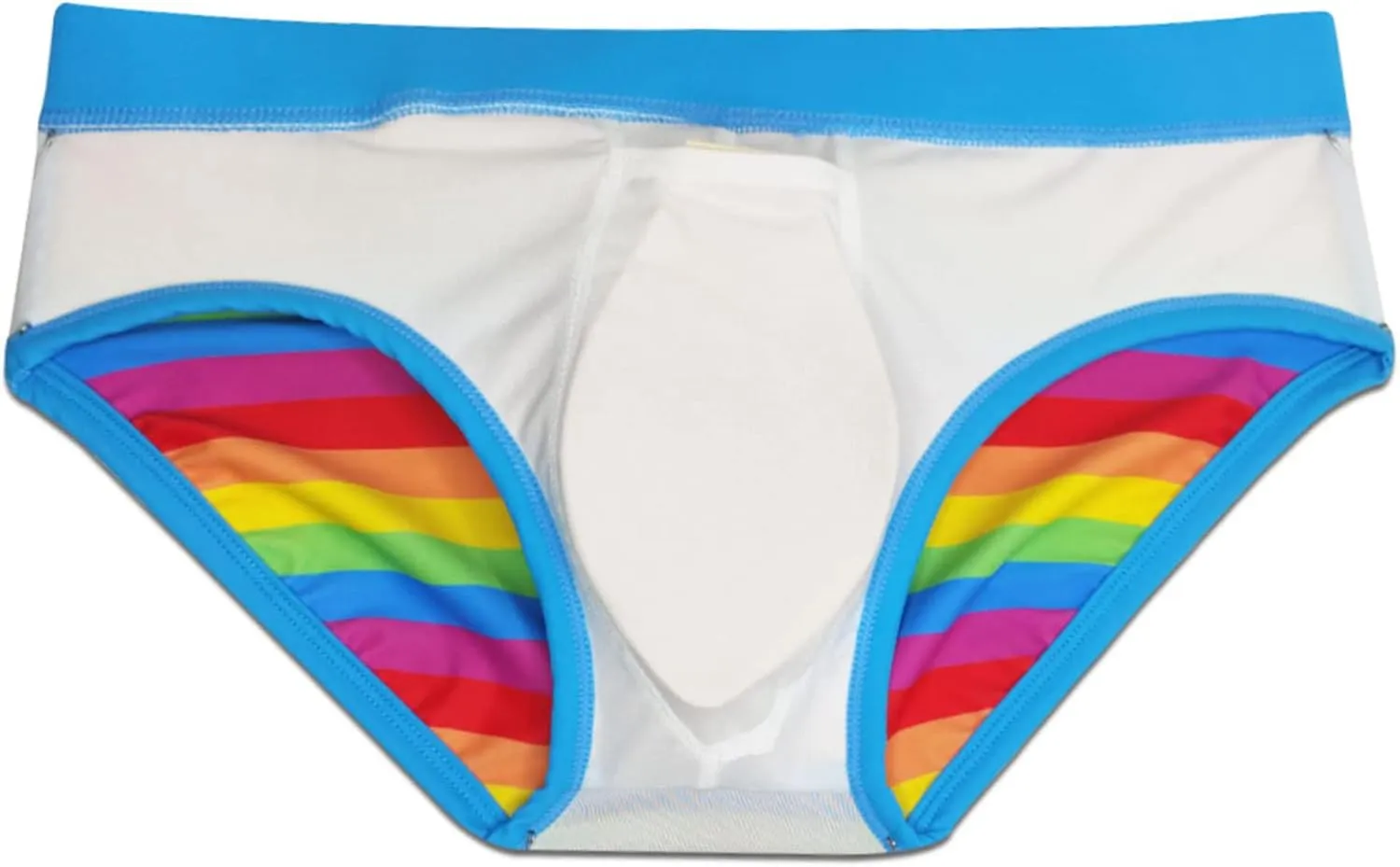 Panegy Mens Basic Classic Swim Briefs Padded Bikini Swimwear Triangle Swimsuit Bikini Bottoms Low Rise S-XXL