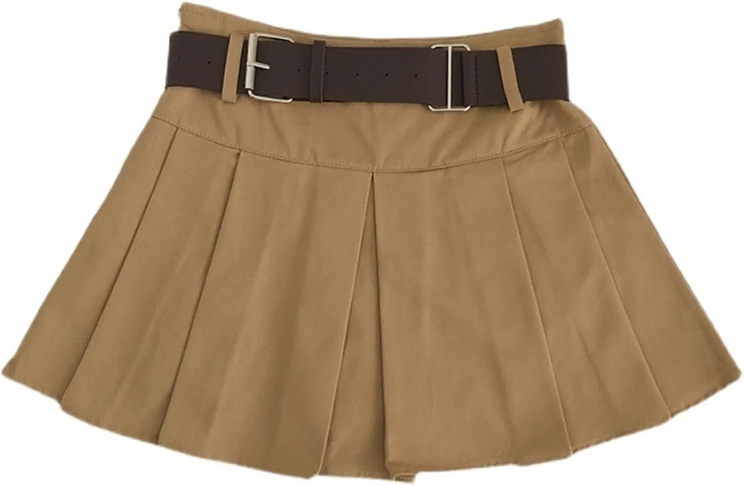Pleated Satin Skirt for Women, Autumn Winter