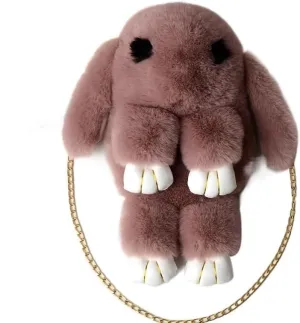 Plush Chain Shoulder Bag for Girls Lovely Crossbody Bags Wallet Purse Soft Zipper Lady Handbag Bags