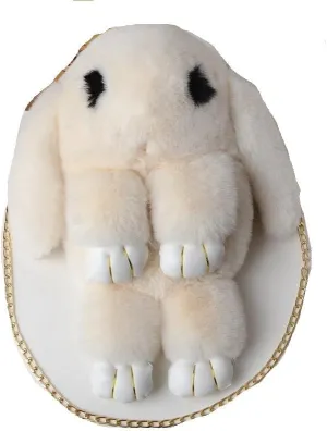 Plush Chain Shoulder Bag for Girls Lovely Crossbody Bags Wallet Purse Soft Zipper Lady Handbag Bags