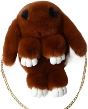 Plush Chain Shoulder Bag for Girls Lovely Crossbody Bags Wallet Purse Soft Zipper Lady Handbag Bags