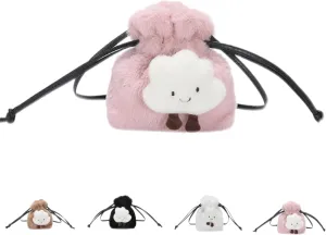 Plush Cute Small Bag Fashion Cartoon Cloud Shoulder Bag Girl Handbag Totes Heart Shoulder Crossbody Bag