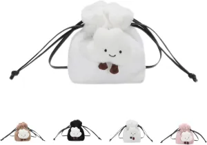 Plush Cute Small Bag Fashion Cartoon Cloud Shoulder Bag Girl Handbag Totes Heart Shoulder Crossbody Bag
