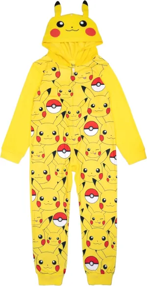 Pokemon Hooded Blanket Sleeper, Comfortable Pajamas, Soft & Cute for Kids