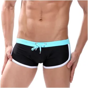 Quick Dry Mens Swim Trunks Nylon Beach Swim Briefs with Inter-Lining
