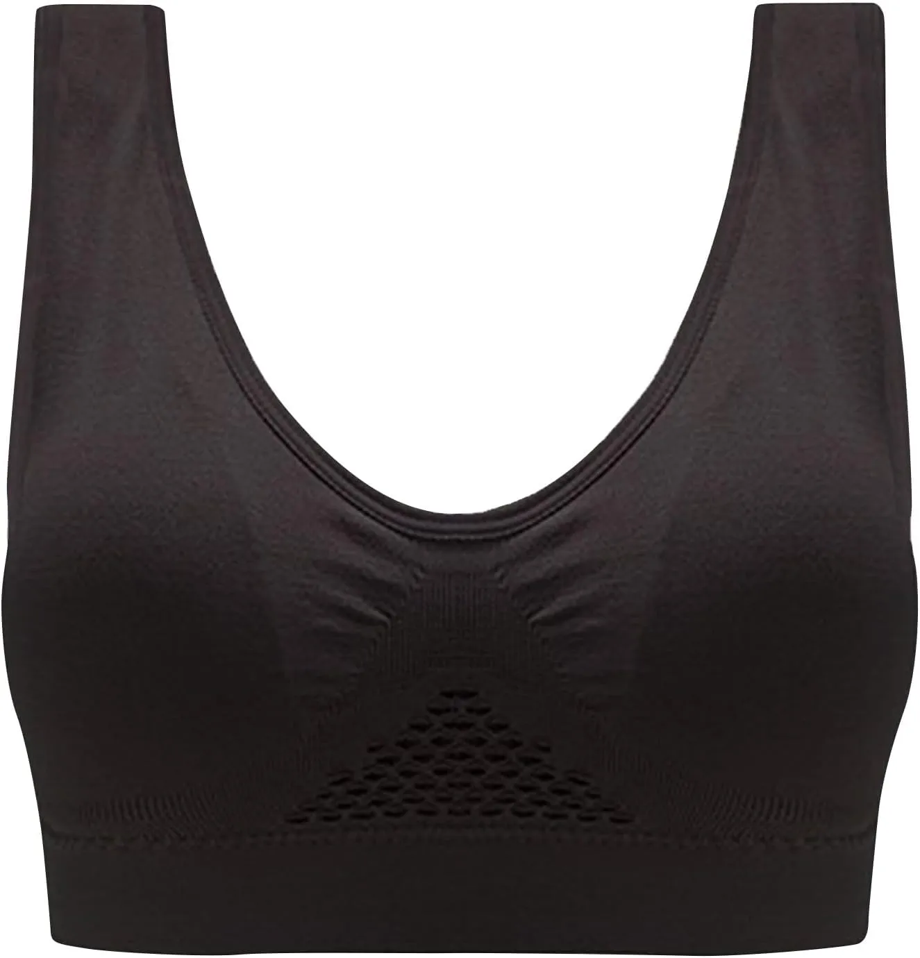 Seamless 3 Pack Yoga Bra for Women Wirefree Full Coverage Sports Bras Breathable Medium Support Gym Bralettes