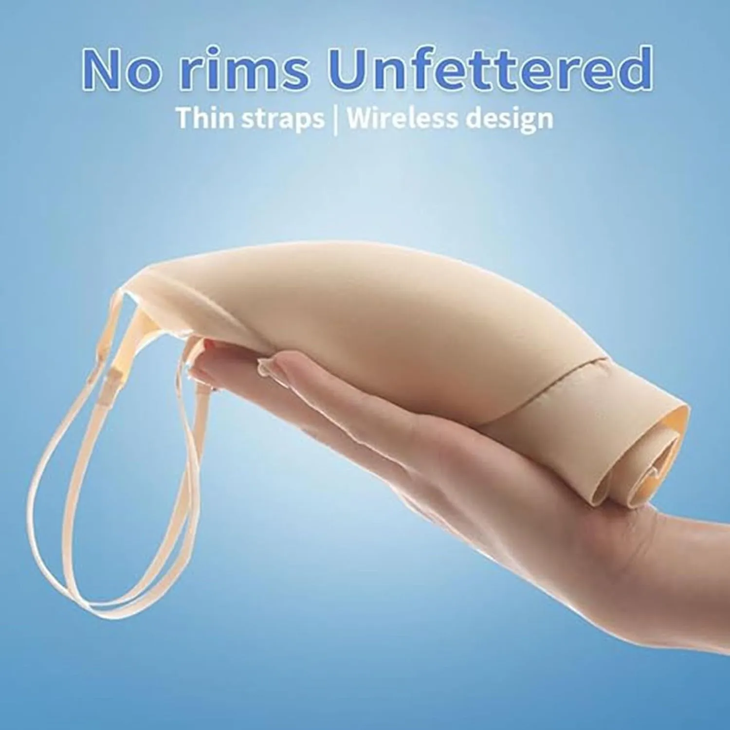 Seamlesss Wirefree Bras for Women Mesh Daily Bra with Removable 3 Packs Ice Silk Comfortable Strapless Bra for Big