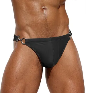 SEAUR Mens Sexy Bikini Swim Briefs Stretch Low Rise Swimsuit Casual Beach Swimwear Quick Dry Athletic Bathing Suit