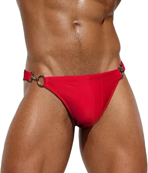 SEAUR Mens Sexy Bikini Swim Briefs Stretch Low Rise Swimsuit Casual Beach Swimwear Quick Dry Athletic Bathing Suit
