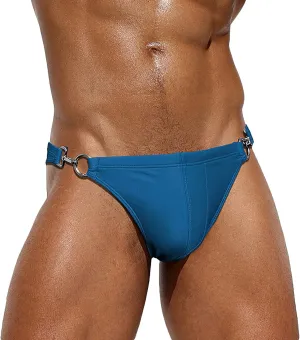 SEAUR Mens Sexy Bikini Swim Briefs Stretch Low Rise Swimsuit Casual Beach Swimwear Quick Dry Athletic Bathing Suit