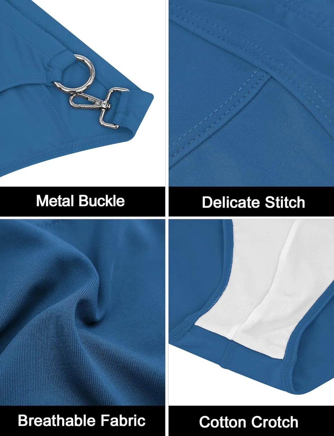 SEAUR Mens Sexy Bikini Swim Briefs Stretch Low Rise Swimsuit Casual Beach Swimwear Quick Dry Athletic Bathing Suit