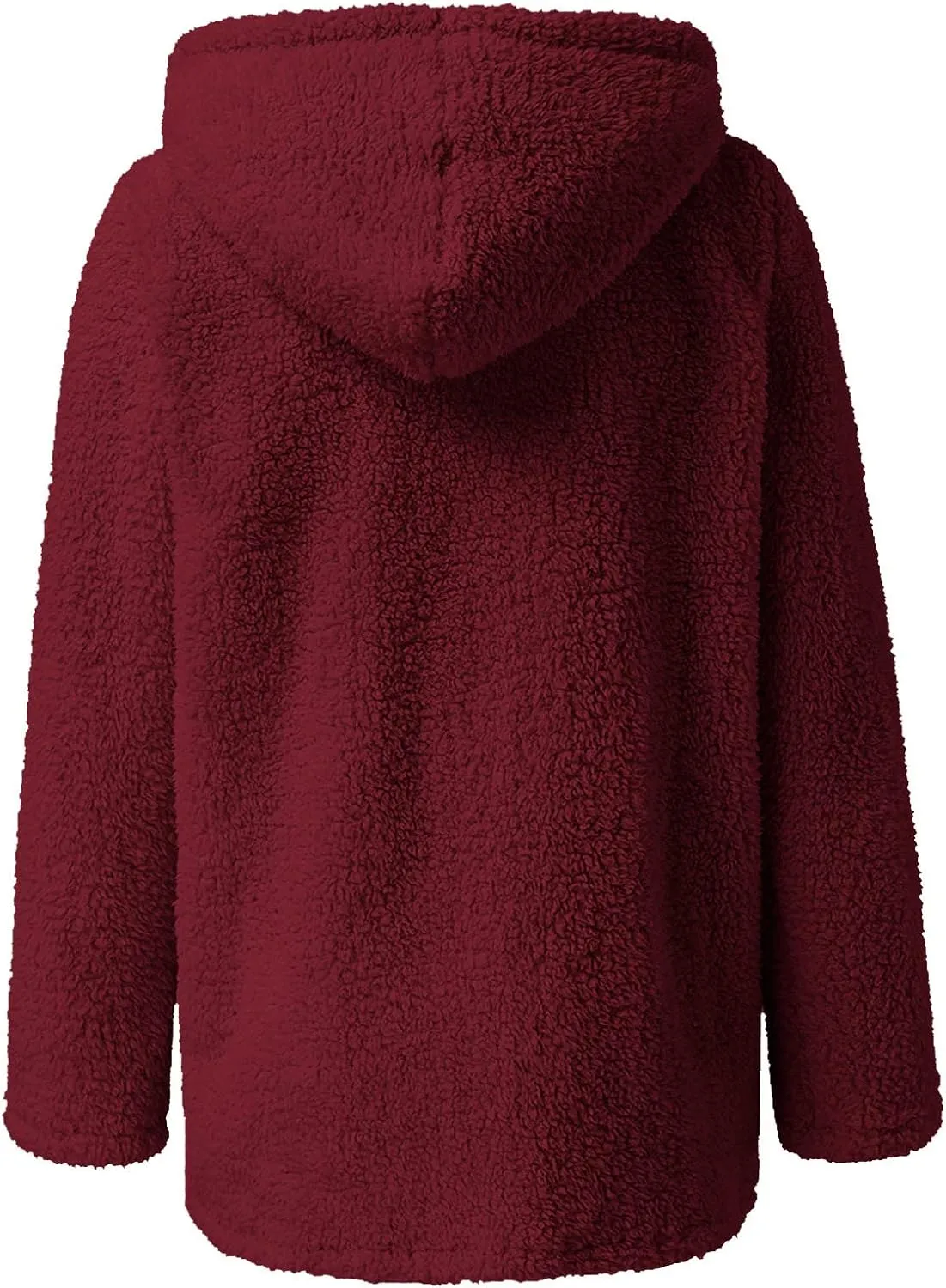 SHOPESSA Winter Coats and Jackets for Women Slouchy Sherpa Cardigan Women Sherpa Hoodies with Zipper Snow Jackets for Women