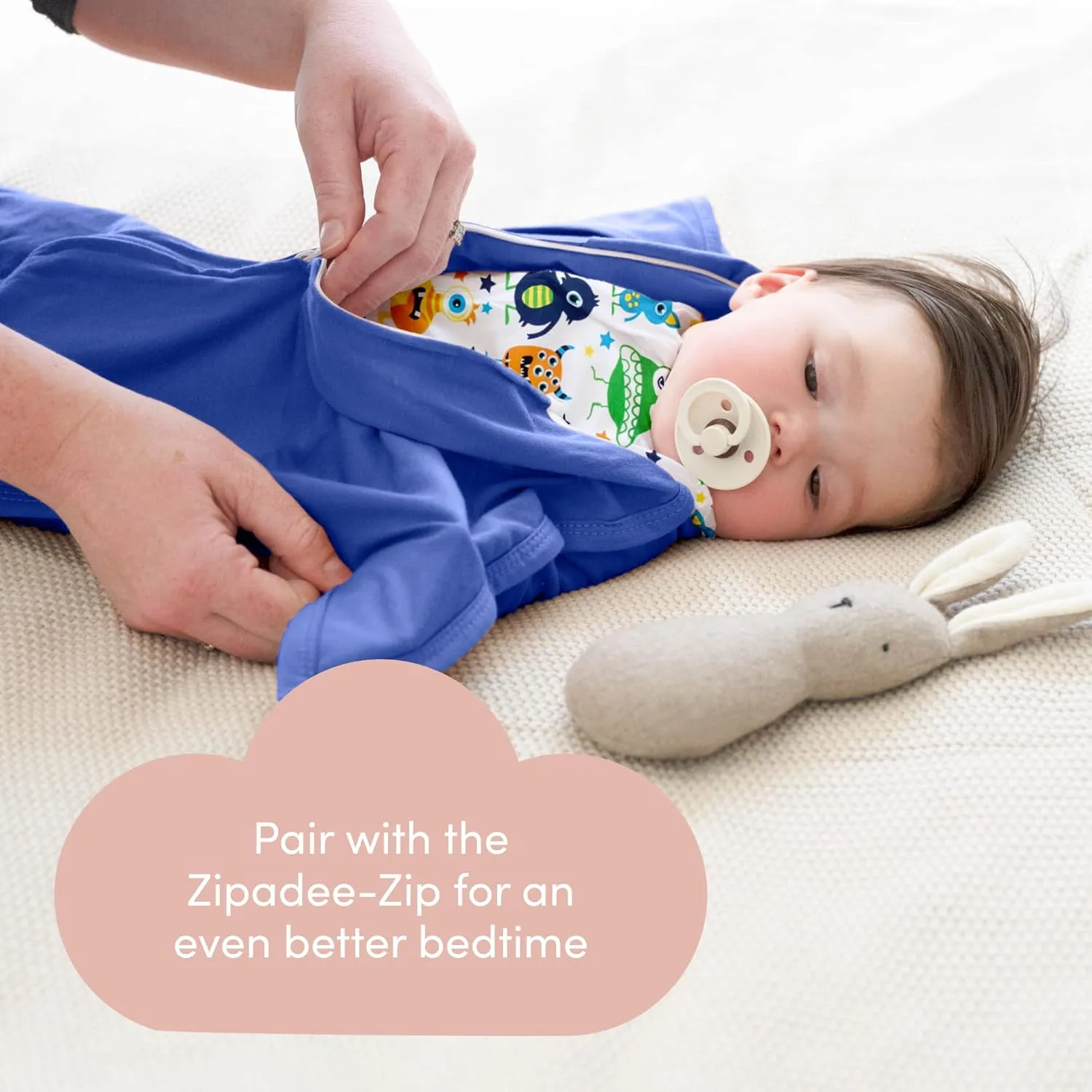 SleepingBaby Soft and Breathable Pajamas with Zipper Convenience for Easy Diaper Changes