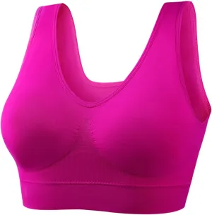 Sports Bras for Women Large Bust High Support Seamless Comfortable Wireless Stretchy Yoga Running Fitness Sleep Bra