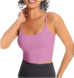 Sports Bras for Women Quick-Dry Wirefree Workout Crop Fashion Tank Tops Camisole Yoga Fitness Running Gym
