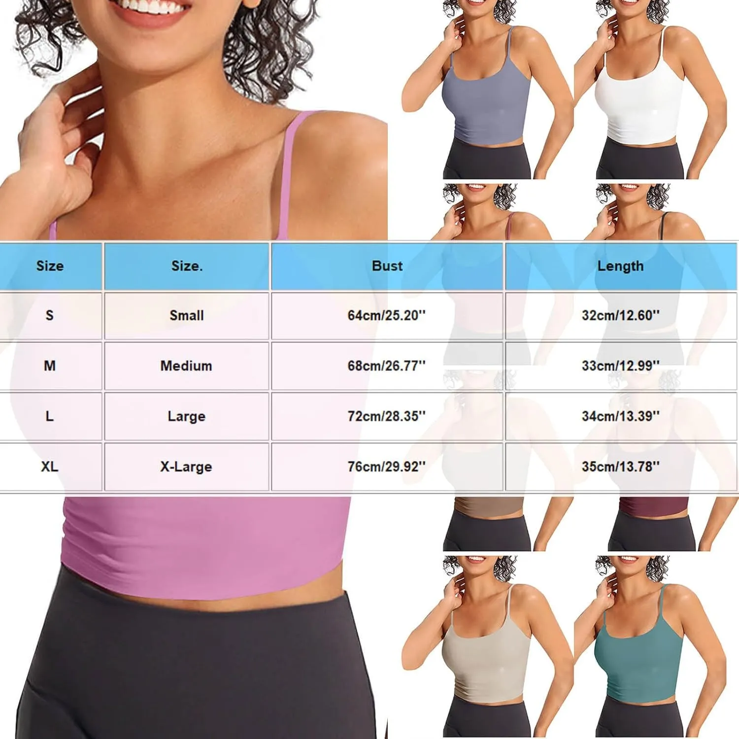 Sports Bras for Women Quick-Dry Wirefree Workout Crop Fashion Tank Tops Camisole Yoga Fitness Running Gym