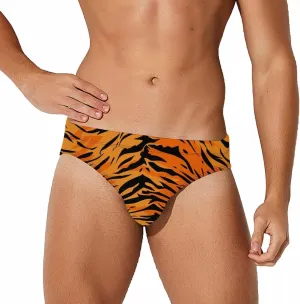 Supdreamc Men's Low Rise Swimwear Briefs Print Bikini Swimsuit