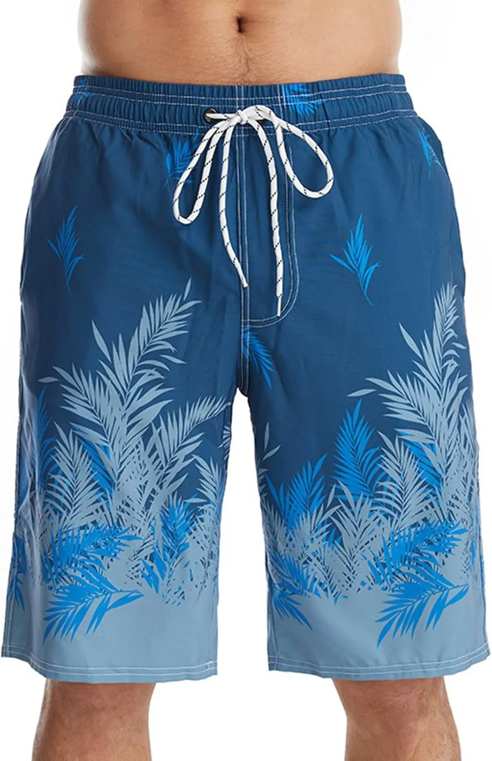 Swimming Shorts for Men Beach Short Casual Loose Fashion Loose Tether Pocket Board Summer Soft with Mesh