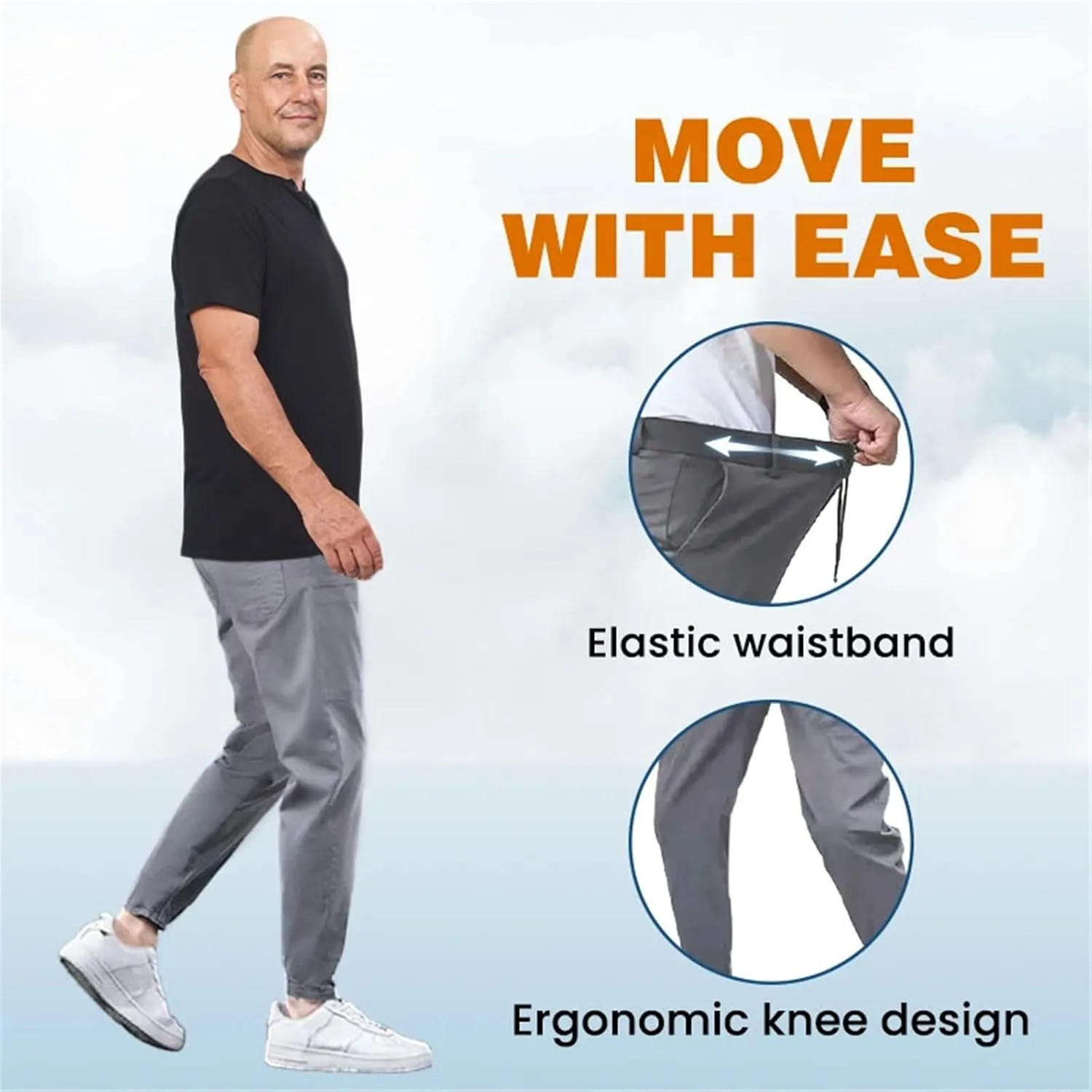 Testoberg Multipants - High Stretch Multi-Pocket Cargo Pants, Men Comfy Cargo 6 Pocket Pants, Men Comfy Work Pants