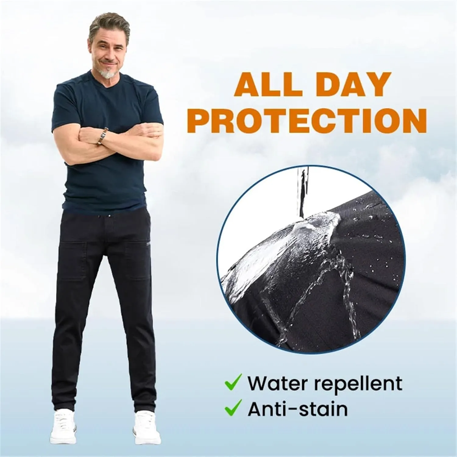 Testoberg Multipants - High Stretch Multi-Pocket Cargo Pants, Men Comfy Cargo 6 Pocket Pants, Men Comfy Work Pants