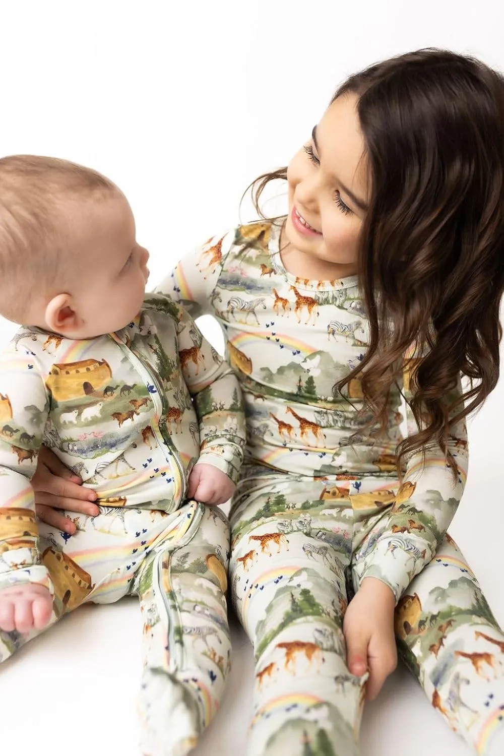 Tiny Revival Baby Zipper Pajamas Sleepers–Hypoallergenic, Newborn to Toddler, Tencel Modal, Soft–Bible Clothing