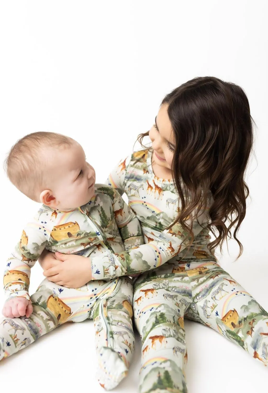 Tiny Revival Baby Zipper Pajamas Sleepers–Hypoallergenic, Newborn to Toddler, Tencel Modal, Soft–Bible Clothing