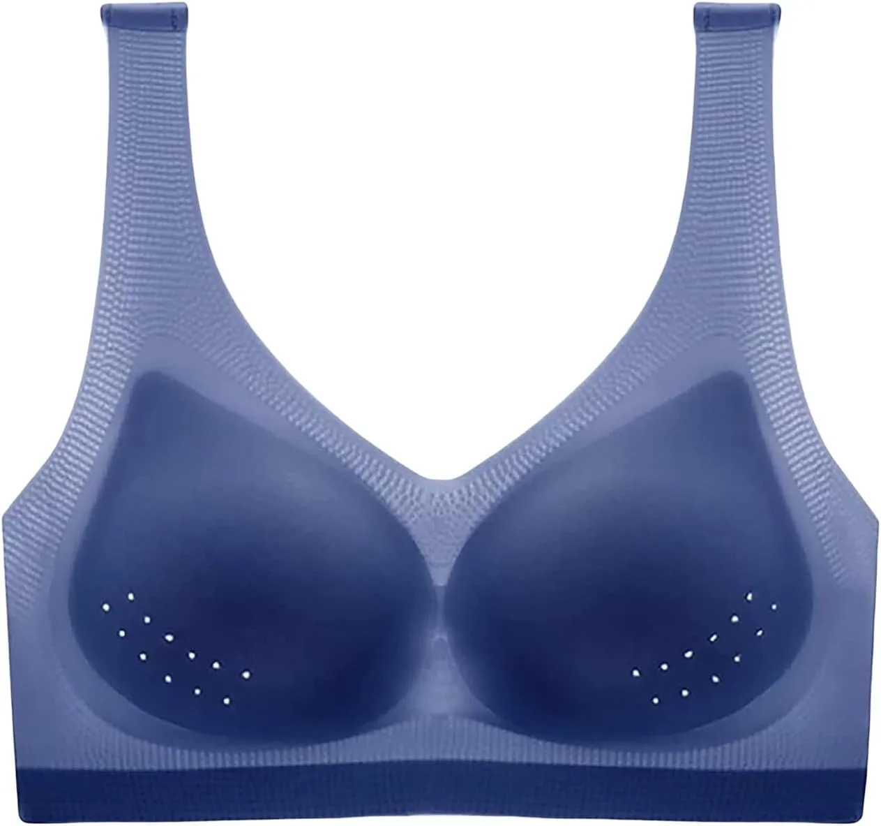 Ultra-Thin Ice Silk Bra for Women Breathable Cup Vest Comfortable Sport Bras Wireless Cooling Unpadded Bras