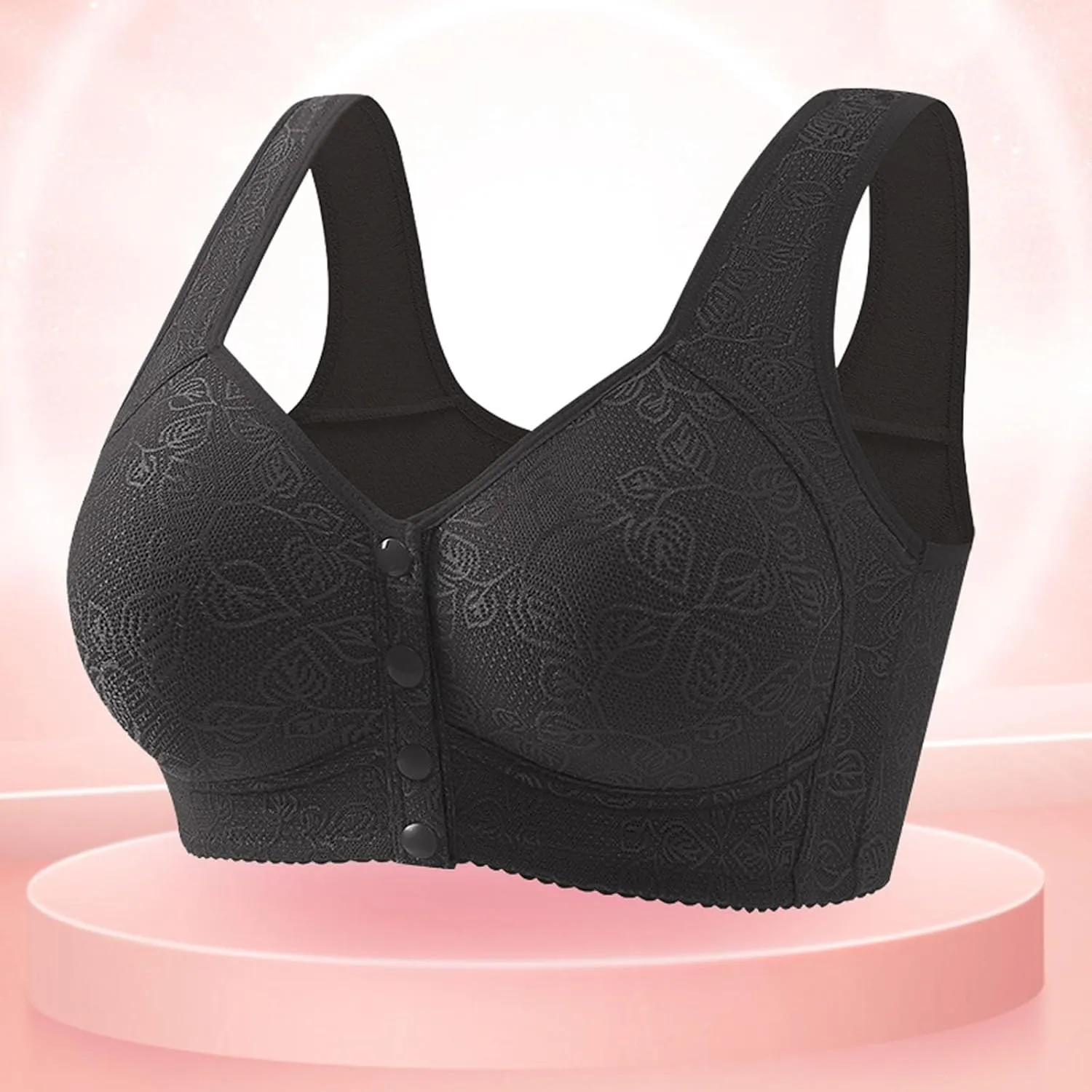 V Neck Criss Cross Back Padded Yoga Bra Bra Gathered Anti Sagging Non Ring Middle and Old Seamless High Impact Yoga
