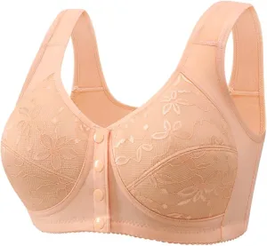 V Neck Criss Cross Back Padded Yoga Bra Bra Gathered Anti Sagging Non Ring Middle and Old Seamless High Impact Yoga