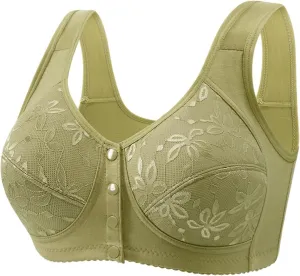 V Neck Criss Cross Back Padded Yoga Bra Bra Gathered Anti Sagging Non Ring Middle and Old Seamless High Impact Yoga