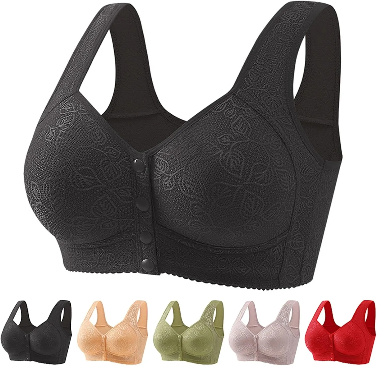 V Neck Criss Cross Back Padded Yoga Bra Bra Gathered Anti Sagging Non Ring Middle and Old Seamless High Impact Yoga
