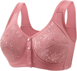 V Neck Criss Cross Back Padded Yoga Bra Bra Gathered Anti Sagging Non Ring Middle and Old Seamless High Impact Yoga