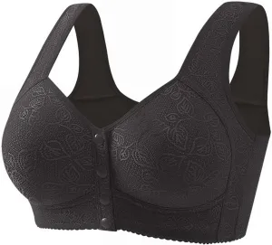 V Neck Criss Cross Back Padded Yoga Bra Bra Gathered Anti Sagging Non Ring Middle and Old Seamless High Impact Yoga