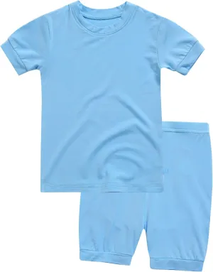 VAENAIT BABY Kids Sleepwear Pajamas Short Soft Cool Summer Viscose Pjs 2pcs Set